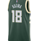 Nike 2022 Icon Edition Kyle Kuzma Milwaukee Bucks Swingman Jersey-back