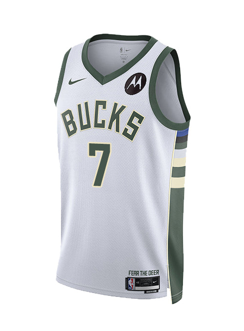 Nike 2022 Association Edition Kevin Porter Jr Milwaukee Bucks Swingman Jersey-FRONT