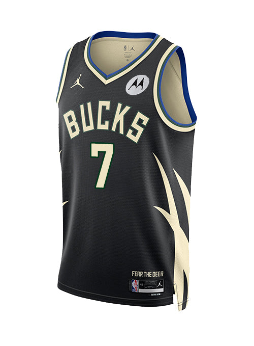 Jordan 2022 Statement Edition Kevin Porter Jr Milwaukee Bucks Swingman Jersey-FRONT