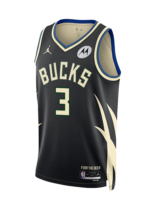 Jordan 2022 Statement Edition Myles Turner Milwaukee Bucks Swingman Jersey-FRONT