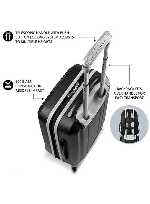 Mojo Global Milwaukee Bucks Suitcase & Backpack Set-suitcase details