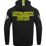Pro Standard High Visibility Milwaukee Bucks Hooded Sweatshirt-back