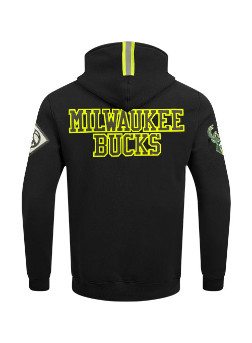 Pro Standard High Visibility Milwaukee Bucks Hooded Sweatshirt-back