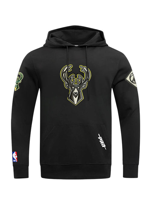 Pro Standard High Visibility Milwaukee Bucks Hooded Sweatshirt-front
