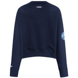 Women's Pro Standard Seersucker Milwaukee Bucks Crewneck Sweatshirt-back