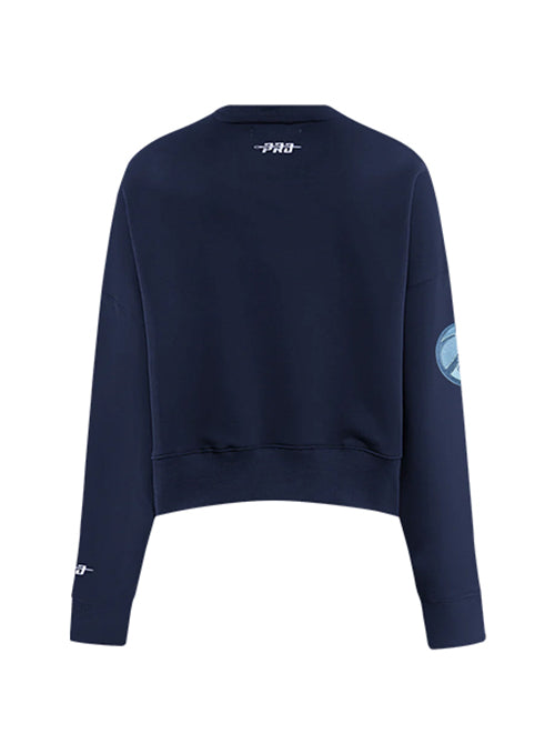 Women's Pro Standard Seersucker Milwaukee Bucks Crewneck Sweatshirt-back