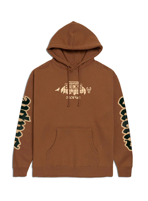 Bucks In Six x Staple Birds of a Feather Milwaukee Bucks Hooded Sweatshirt-front