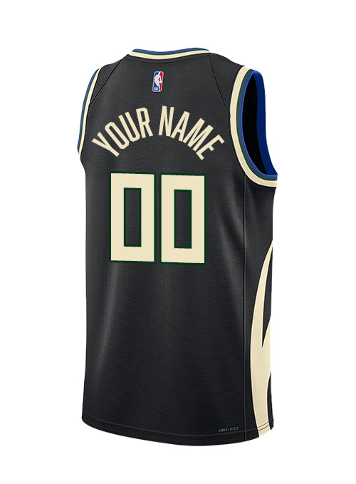 Jordan 2022 Statement Edition Custom Milwaukee Bucks Swingman Jersey-back