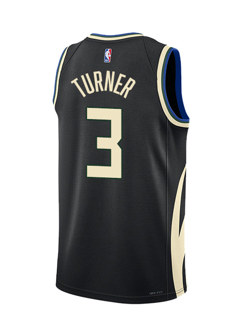 Jordan 2022 Statement Edition Myles Turner Milwaukee Bucks Swingman Jersey-back