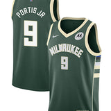 Nike 2022 Icon Edition Bobby Portis Jr Milwaukee Bucks Swingman Jersey-collage