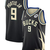 Jordan 2022 Statement Edition Bobby Portis Milwaukee Bucks Swingman Jersey- front & back
