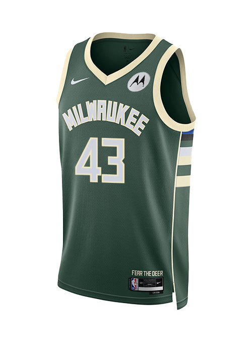Nike 2022 Icon Edition Thanasis Antetokounmpo Milwaukee Bucks Swingman Jersey-FRONT