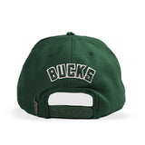 Pro Standard Classic Wool Green Milwaukee Bucks Snapback Hat-back
