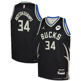 Youth Jordan 2022 Statement Edition Giannis Antetokounmpo Milwaukee Bucks Swingman Jersey-COLLAGE
