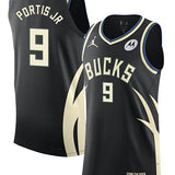 Jordan 2022 Statement Edition Bobby Portis Jr. Milwaukee Bucks Authentic Jersey-collage