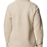 Women's Columbia West Bend Sherpa Milwaukee Bucks Full Zip Jacket In Tan - Back View
