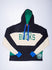 Pupil Colorblock Wordmark Milwaukee Bucks Hooded Sweatshirt In Black - Front View