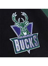 Mitchell & Ness Hardwood Classics MVP 2.0 Milwaukee Bucks Full Zip Track Jacket In Black - Zoom View On Graphic