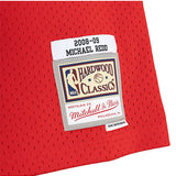 Mitchell & Ness 2008 Michael Redd Milwaukee Bucks Swingman Jersey In Red - Zoom View On Left Hip Tag