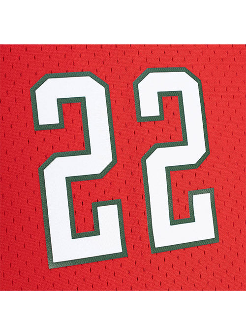 Mitchell & Ness 2008 Michael Redd Milwaukee Bucks Swingman Jersey In Red - Zoom View On Number