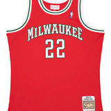 Mitchell & Ness 2008 Michael Redd Milwaukee Bucks Swingman Jersey In Red - Front View
