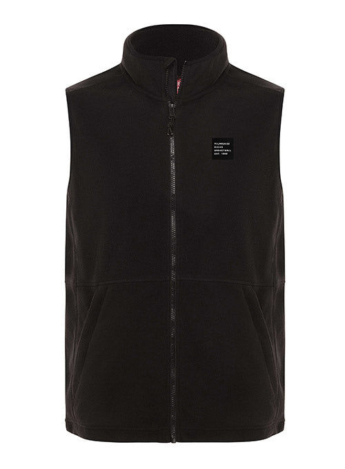 Men's Sportiqe Payson Walker Black Milwaukee Bucks Vest - Front View