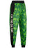 Bucks In Six All Over Print Icon Green Milwaukee Bucks Jogger Pant In Green & Black - Front Right Side View