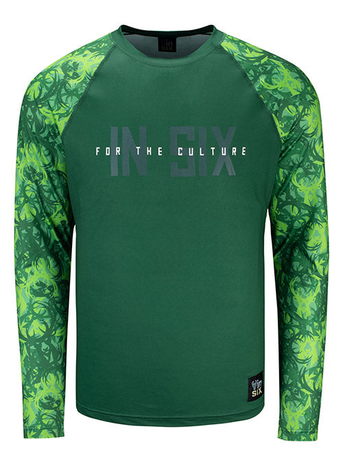 Bucks In Six For The Culture All Over Print Icon Milwaukee Bucks Raglan Long Sleeve T-Shirt