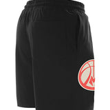 New Era Colorpack Bright Red Black Milwaukee Bucks Shorts - Back Right Side View