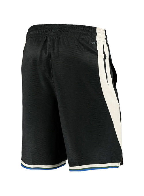 Jordan 2022 Statement Edition Milwaukee Bucks Swingman Shorts In Black - Back View