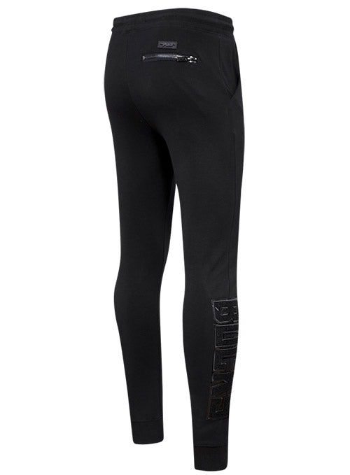 Pro Standard Triple Black Milwaukee Bucks Jogger In Black - Back View