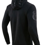 Pro Standard Triple Black Milwaukee Bucks Full Zip Hooded Sweatshirt In Black - Back View