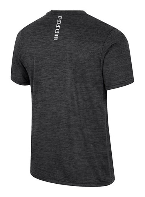 Positraction Poly Milwaukee Bucks T-Shirt In Black - Back View