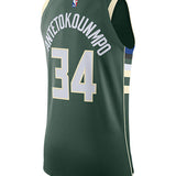 Nike Giannis Antetokounmpo 2020 Icon Authentic Milwaukee Bucks Jersey-BACK
