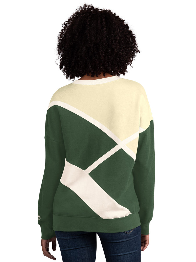 Women's Starter Insight Milwaukee Bucks Crewneck Sweatshirt