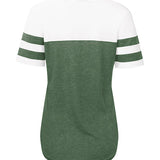 Women's Touch Setter Milwaukee Bucks T-Shirt In Green & White - Back View