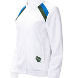 Women's G-III Red Flag Milwaukee Bucks Track Jacket In White - Front View