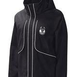 Women's G-III Crinkle Last Goal Milwaukee Bucks Jacket In Black - Front View