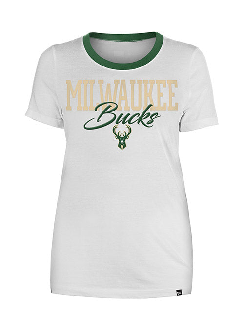 Women's New Era Gameday White Milwaukee Bucks T-Shirt - Front View