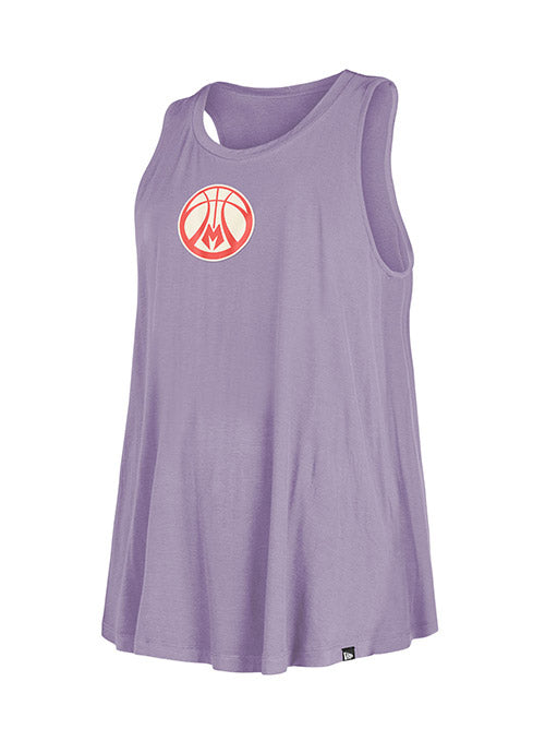 Women's New Era Colorpack Pastel Purple Milwaukee Bucks Tank Top - Front View
