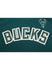 Women's Pro Standard Classic Slim Milwaukee Bucks T-Shirt In Green - Zoom View On Front Graphic