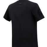 Women's Pro Standard Triple Black Slim Milwaukee Bucks T-Shirt In Black - Back View