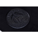 Women's Pro Standard Triple Black Slim Milwaukee Bucks T-Shirt In Black - Zoom View On Right Sleeve Graphic