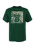 Youth Outerstuff Divide Milwaukee Bucks T-Shirt In Green - Front View