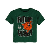 Toddler Game Ball Green Milwaukee Bucks T-Shirt In Green, Black & Orange - Front View