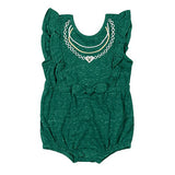 Infant Girls Gidget Ruffle Milwaukee Bucks Onesie In Green - Front View