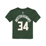 Toddler Nike Giannis Antetokounmpo Icon Milwaukee Bucks T-Shirt