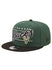 New Era 9Fifty Team Script D3 Milwaukee Bucks Snapback Hat In Green & Black - Angled Left Side View