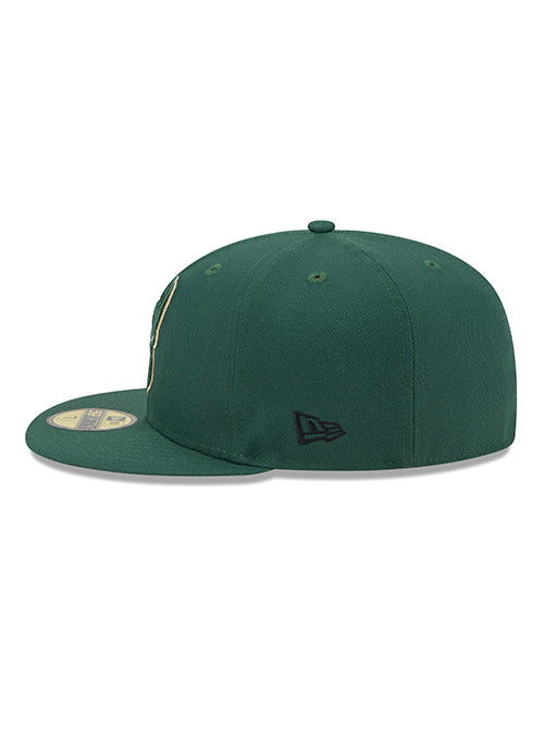 New Era  59Fifty Arch Green Milwaukee Bucks Fitted Hat - Left Side View