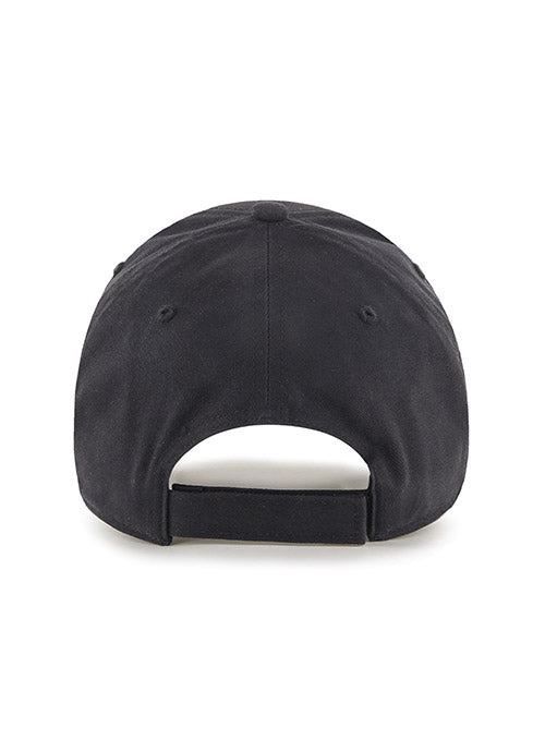 Youth '47 Brand MVP Basic Icon Black Milwaukee Bucks Adjustable Hat - Back View